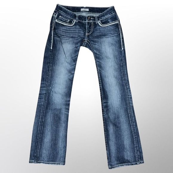 Daytrip Low Rise Leo Jewel Button Jeans Size 28x28 #77 - Picture 1 of 5